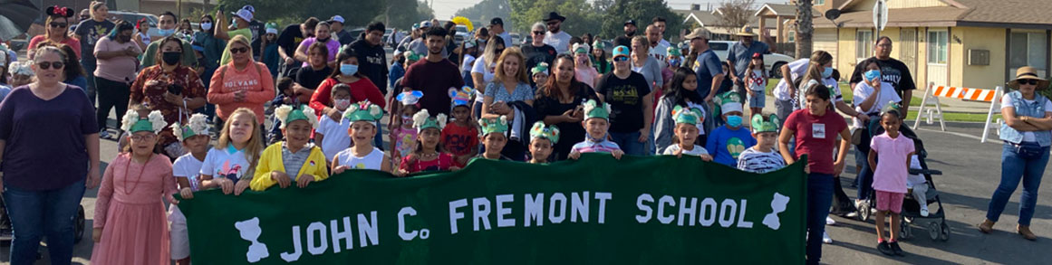 John C Fremont School parade banner